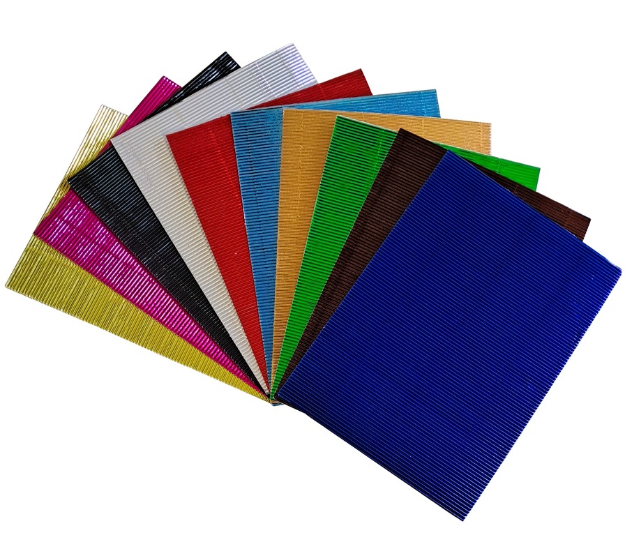 Metallic Corrugated Card A4 Sheets
