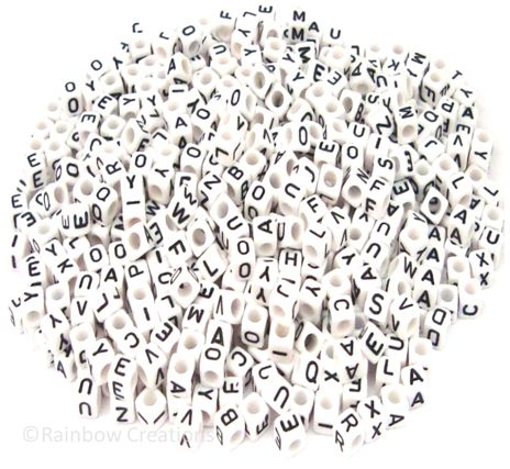 Bulk Alphabet Cube Letter Beads | Children's Beads