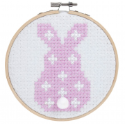 Felt Cross Stitch Hoop Kit for Beginners
