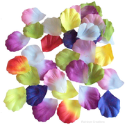 Fabric Flower Petals Assorted Colours