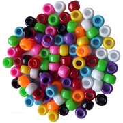 Opaque Coloured Pony Beads