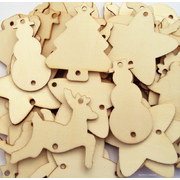 Plain Wooden Christmas Tree Decorations