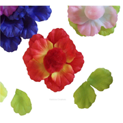 Fabric Flower Petals Assorted Colours