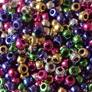 Metallic Pony Beads Bulk Bag