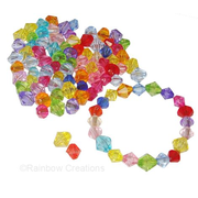 Multicoloured Acrylic Crystal Beads