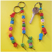 Coloured Wooden Letter Beads