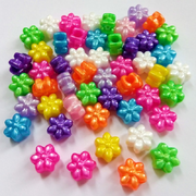 Flower Shaped Pony Beads for Children