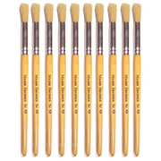 Short Wooden Handled Paint Brush for Children