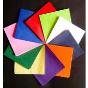Assorted Coloured Tissue Paper Squares 4"  (10cm)