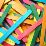 Children's Coloured Craft Sticks
