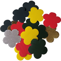 Coloured Corrugated Card Flowers