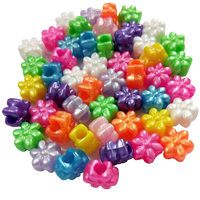 Flower Shaped Pony Beads for Children
