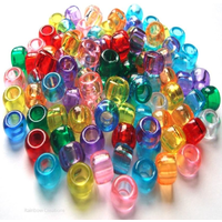 Mixed Transparent Pony Beads
