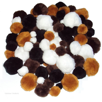 Pom Poms Assorted Animal Colours