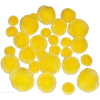 Yellow Pom-Poms 40mm