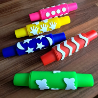 Patterned Rolling Pins For Play Dough