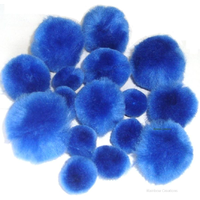Royal Blue Pom Poms