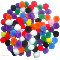 Single Size Mixed Colour Pom-Poms