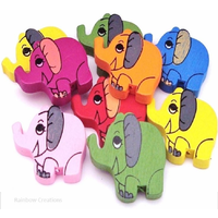 Wooden Elephant Beads