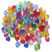 Multicoloured Acrylic Crystal Beads