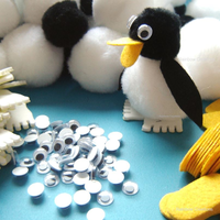 Pom Pom Penguins - Bulk Class Craft Kit
