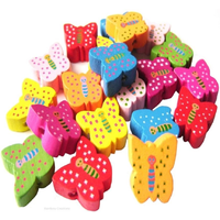 Wooden Butterfly Shaped Beads