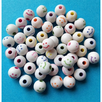 Smiley Face Plastic Beads