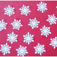 165 Mini Snowflake Stickers 10mm