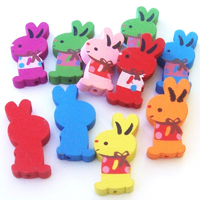 Wooden Rabbit Beads
