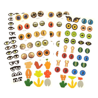 Paper Eyes and Feet Shaped Stickers