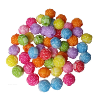 Rose Bud Acrylic Beads