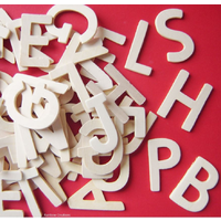Small Plain Wooden Letters