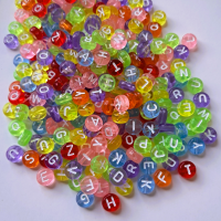 Coloured Letter Beads 300 Pack