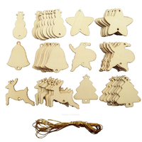 Plain Wooden Christmas Tree Decorations