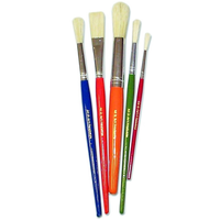 Set of Children's Paint Brushes With Assorted Tips