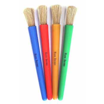 Children's Chubby Paint Brushes Pack of 4