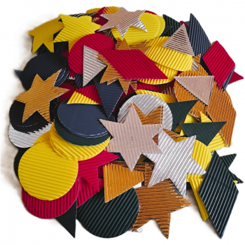 Bulk Buy Coloured Paper Shapes