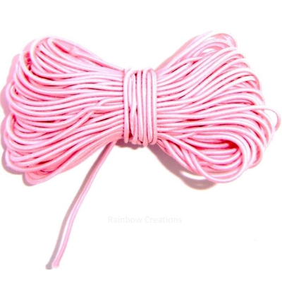Round Pink Elastic Cord