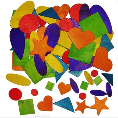 Coloured Wooden Shapes