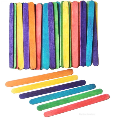 Children's Coloured Craft Sticks