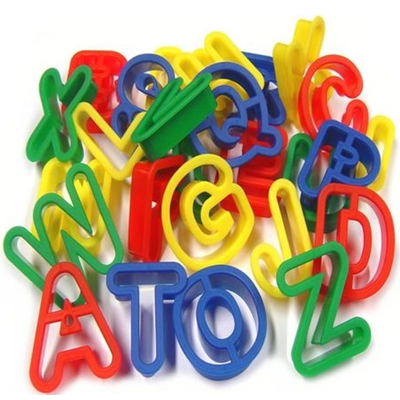 Plastic Alphabet Dough Cutters