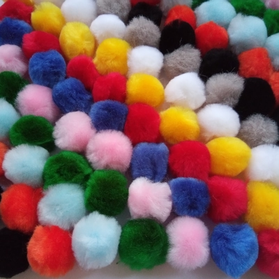30mm Craft Pom Poms Single Colour