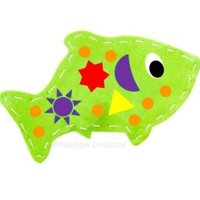 Children's Easy Felt Sewing Project - Felt Fish Kit