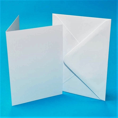 Blank White Cards And Envelopes 5" x 7"