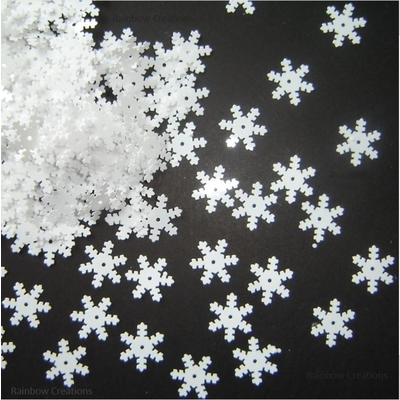 White Snowflake Sequins