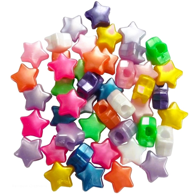 Star Shaped Pony Beads