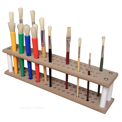 Wooden Paint Brush Stand