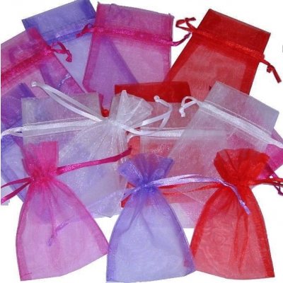 Small Organza Drawstring Bags